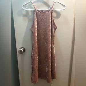 Pink Velvet Dress